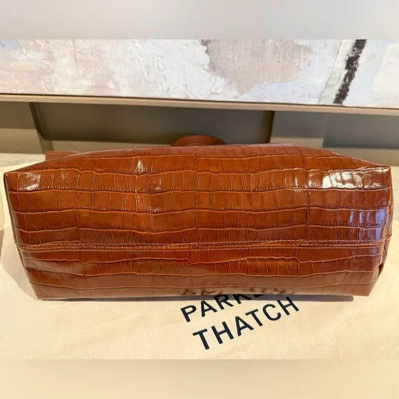 NWT‼️Parker Thatch Cognac Croc Charlie RARE Limited Edition